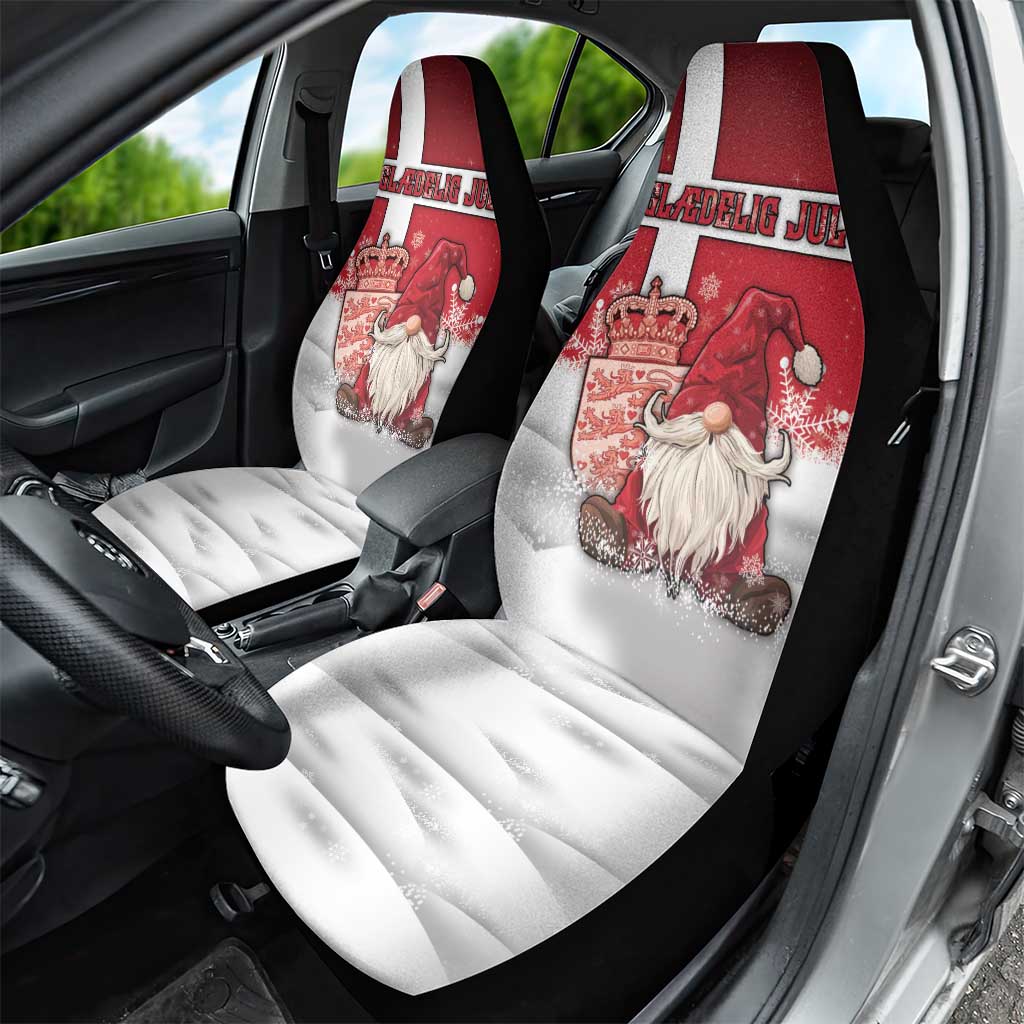 Denmark Christmas Car Seat Cover Nisse Glaedelig Jul - Wonder Print Shop