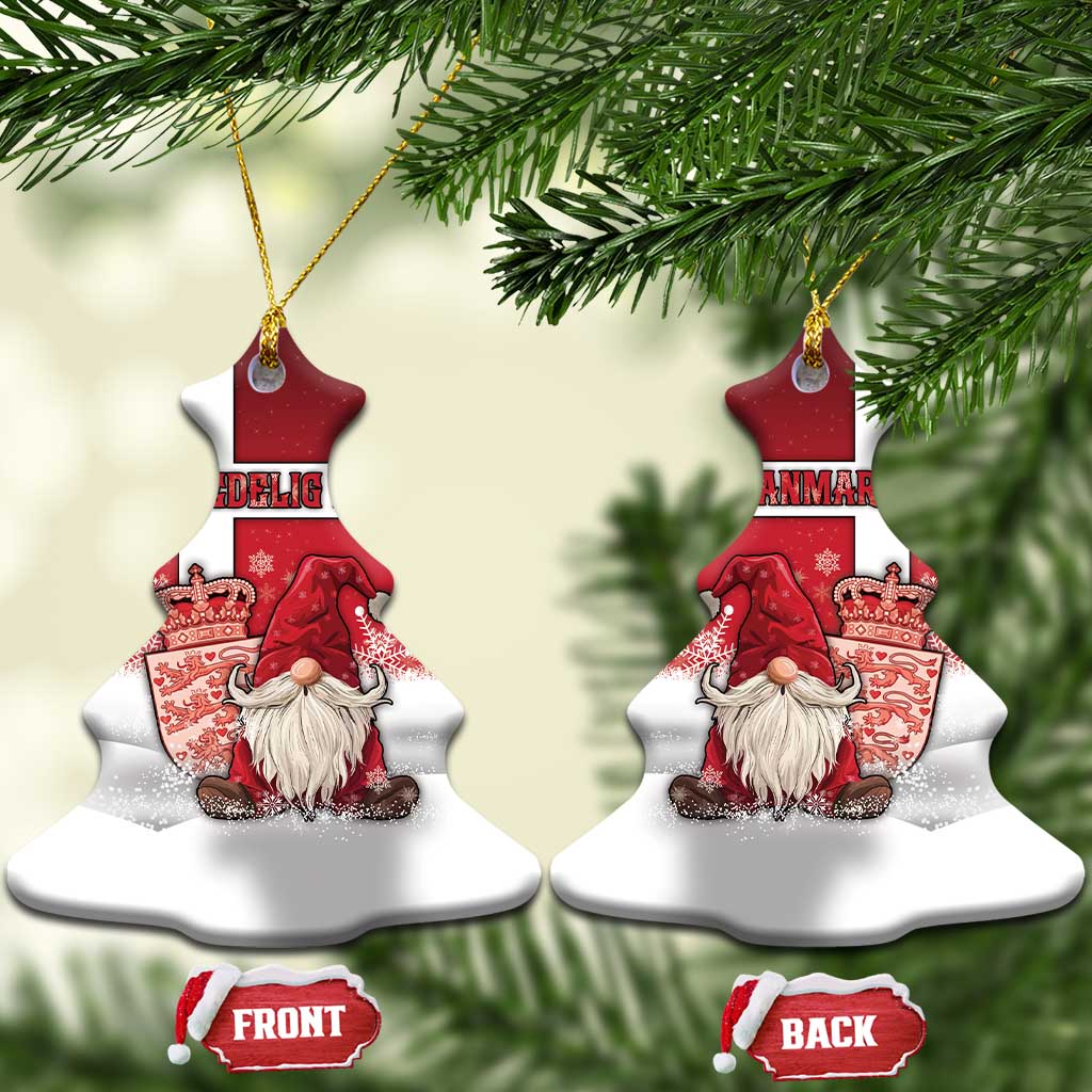 Denmark Christmas Ceramic Ornament Nisse Glaedelig Jul - Wonder Print Shop