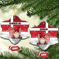 Denmark Christmas Ceramic Ornament Nisse Glaedelig Jul - Wonder Print Shop