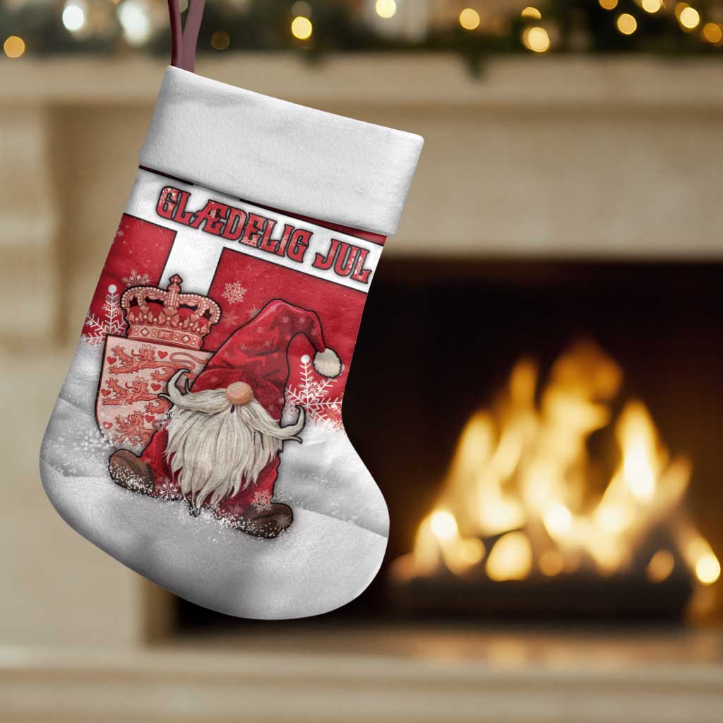 Denmark Christmas Stocking Nisse Glaedelig Jul - Wonder Print Shop