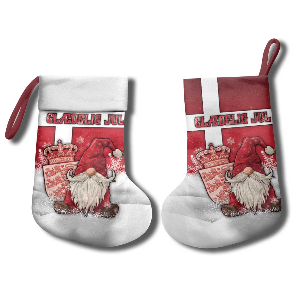 Denmark Christmas Stocking Nisse Glaedelig Jul - Wonder Print Shop