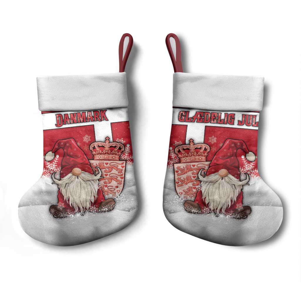 Denmark Christmas Stocking Nisse Glaedelig Jul - Wonder Print Shop