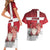 Denmark Christmas Couples Matching Short Sleeve Bodycon Dress and Hawaiian Shirt Nisse Glaedelig Jul - Wonder Print Shop
