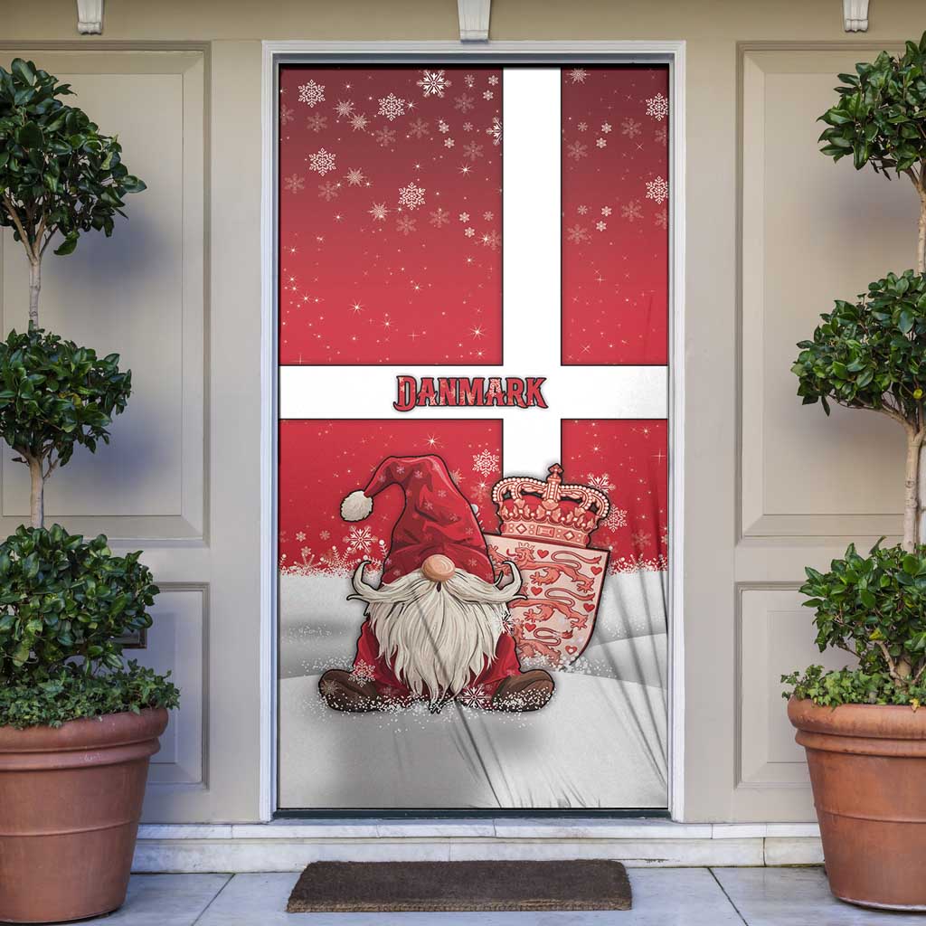 Denmark Christmas Door Cover Nisse Glaedelig Jul - Wonder Print Shop