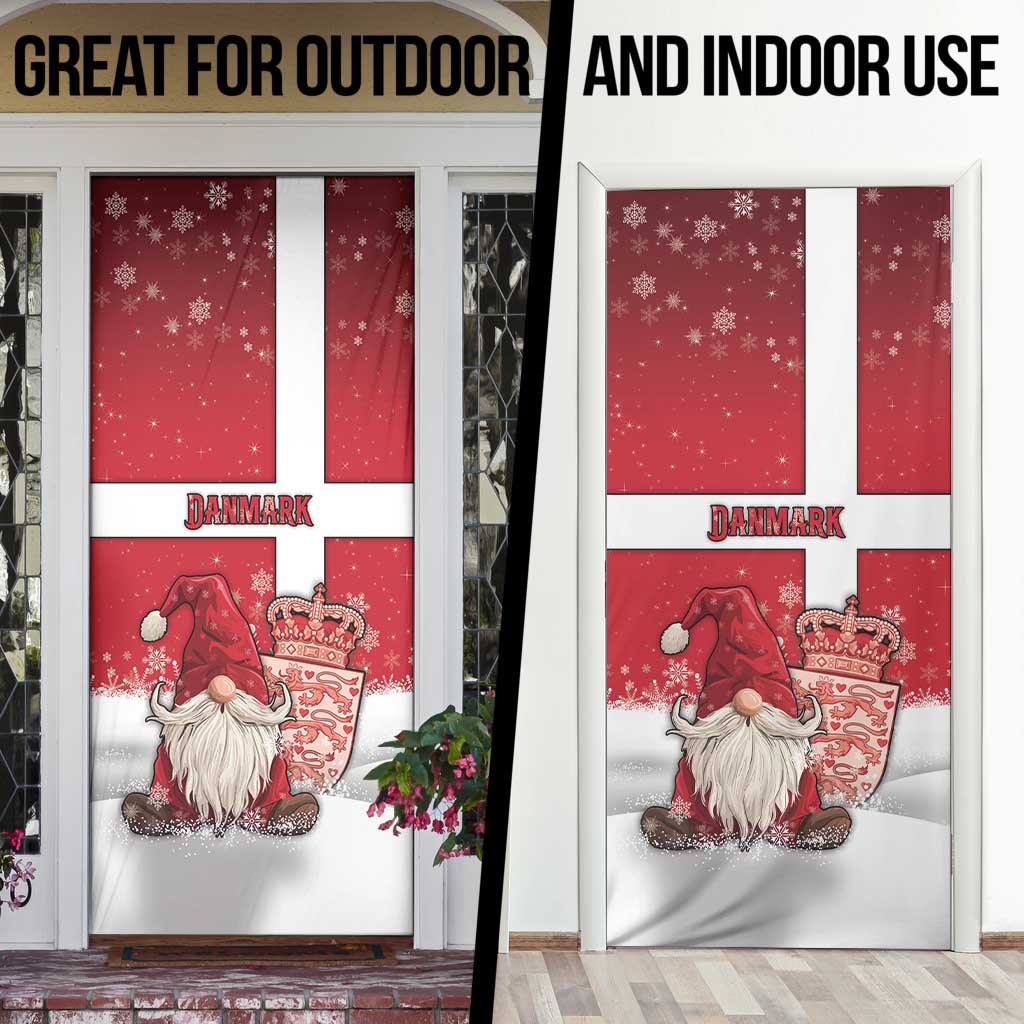 Denmark Christmas Door Cover Nisse Glaedelig Jul - Wonder Print Shop