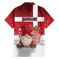 Denmark Christmas Family Matching Off The Shoulder Long Sleeve Dress and Hawaiian Shirt Nisse Glaedelig Jul - Wonder Print Shop