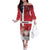 Denmark Christmas Family Matching Off The Shoulder Long Sleeve Dress and Hawaiian Shirt Nisse Glaedelig Jul - Wonder Print Shop