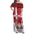 Denmark Christmas Family Matching Off Shoulder Maxi Dress and Hawaiian Shirt Nisse Glaedelig Jul - Wonder Print Shop