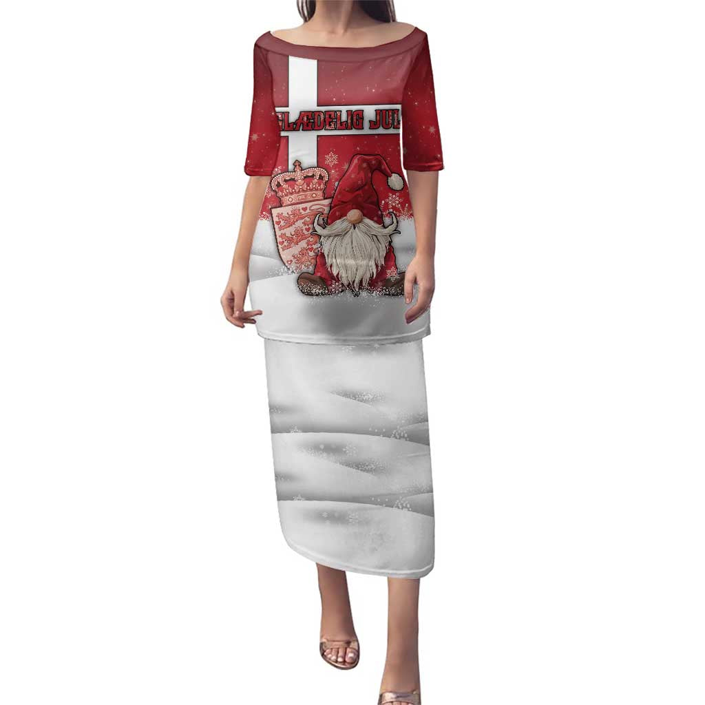 Denmark Christmas Family Matching Puletasi and Hawaiian Shirt Nisse Glaedelig Jul - Wonder Print Shop