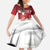 Denmark Christmas Family Matching Short Sleeve Bodycon Dress and Hawaiian Shirt Nisse Glaedelig Jul - Wonder Print Shop