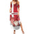Denmark Christmas Family Matching Summer Maxi Dress and Hawaiian Shirt Nisse Glaedelig Jul - Wonder Print Shop