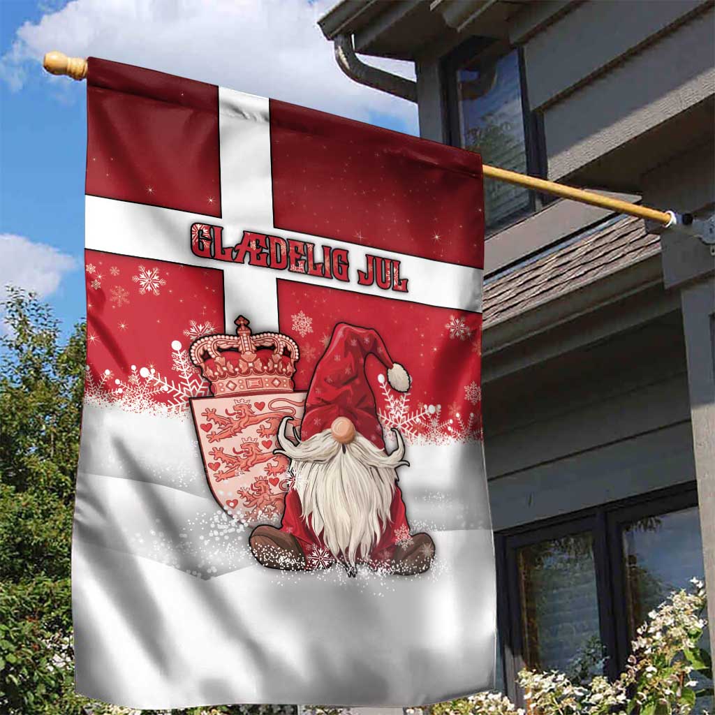 Denmark Christmas Garden Flag Nisse Glaedelig Jul - Wonder Print Shop
