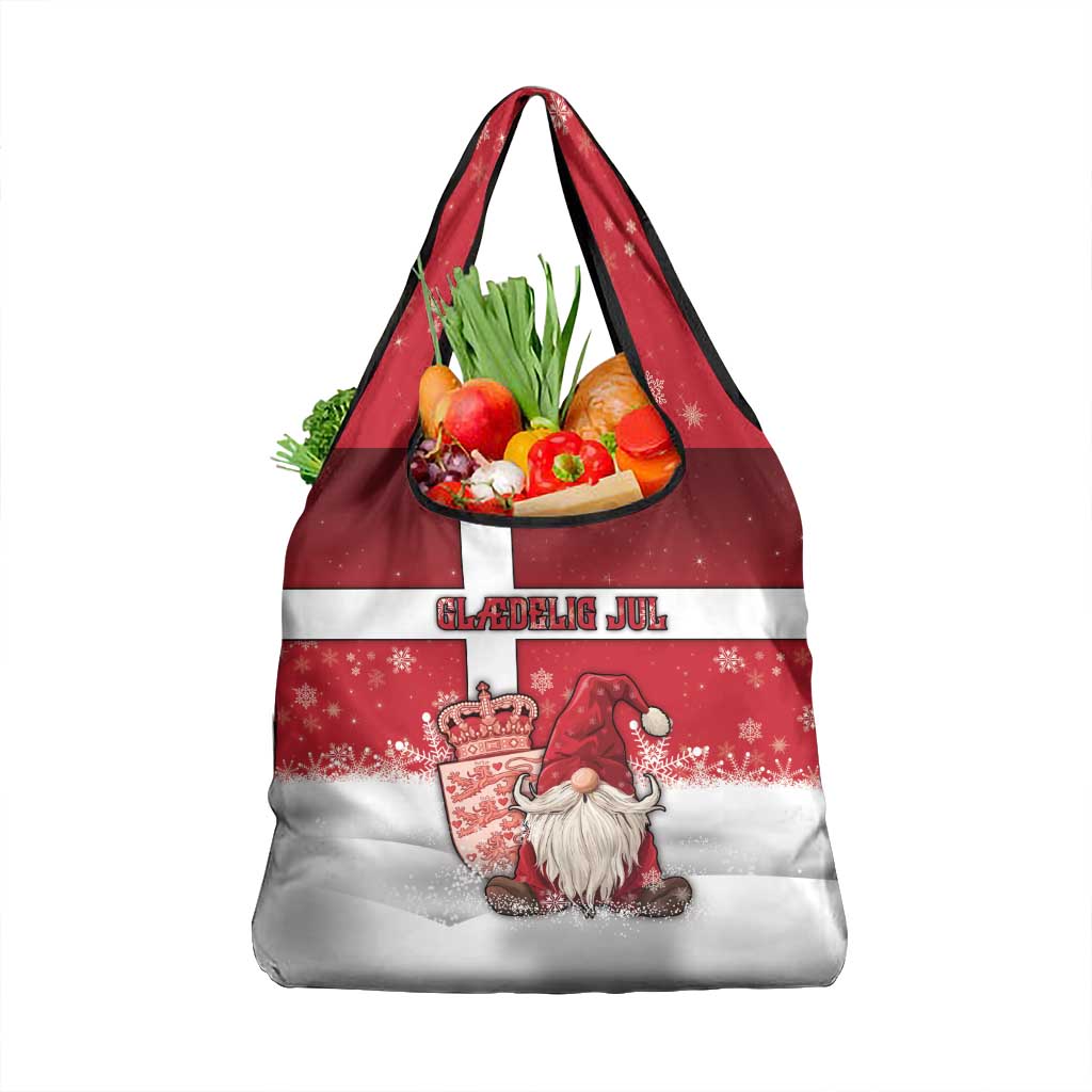 Denmark Christmas Grocery Bag Nisse Glaedelig Jul - Wonder Print Shop