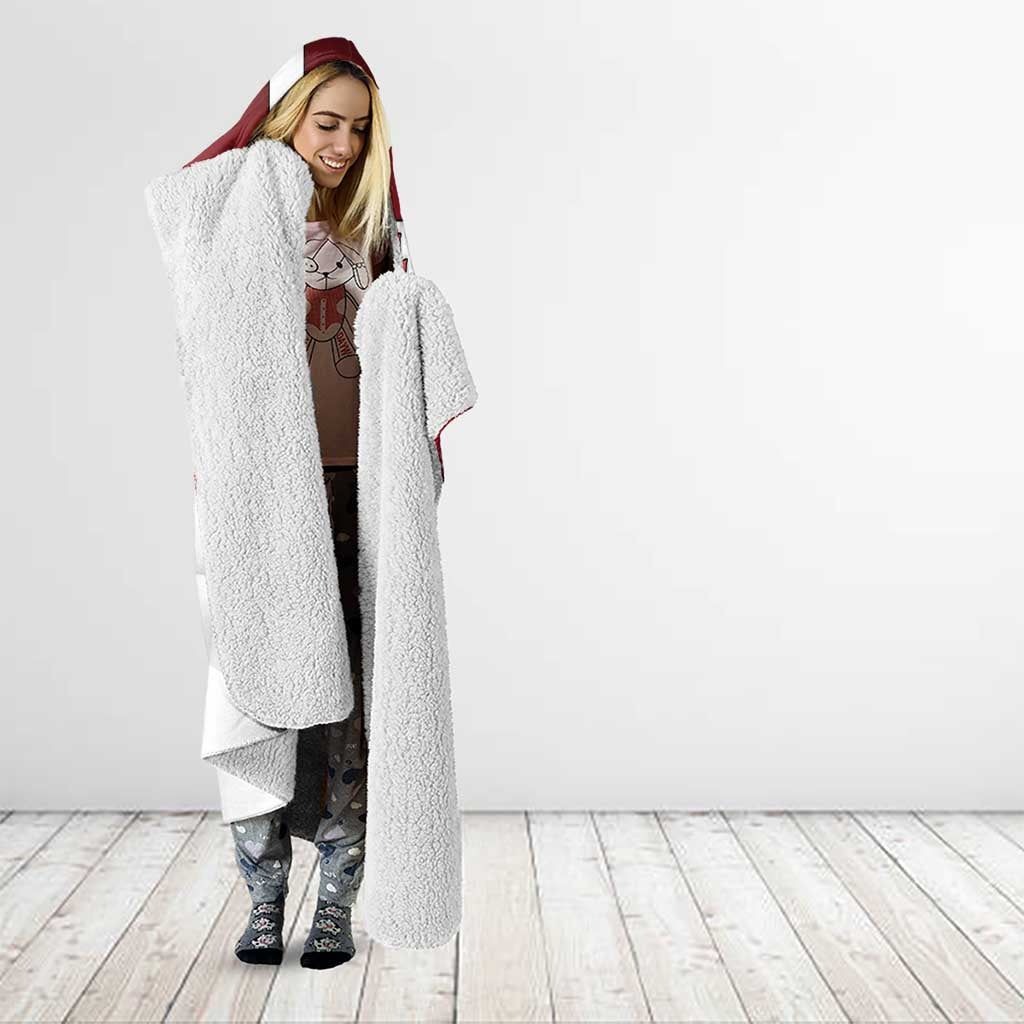 Denmark Christmas Hooded Blanket Nisse Glaedelig Jul - Wonder Print Shop