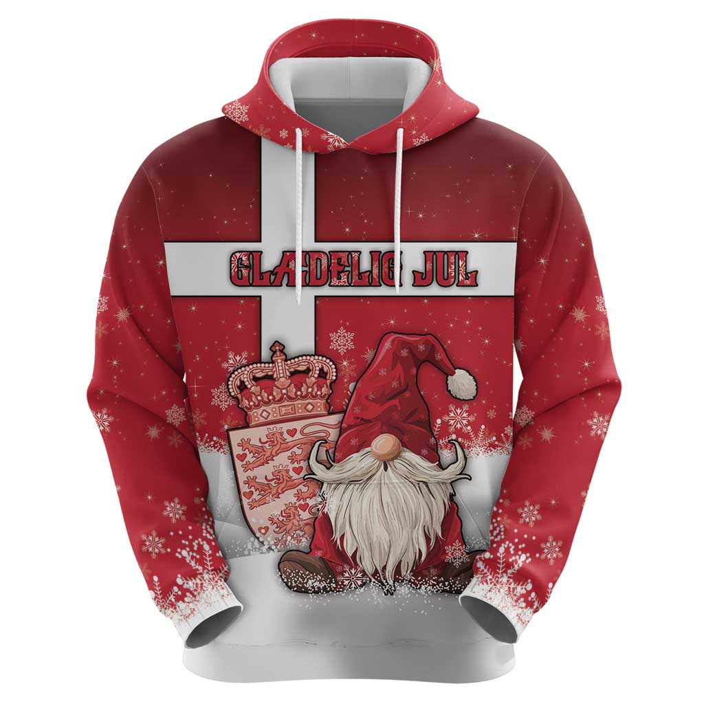 Denmark Christmas Hoodie Nisse Glaedelig Jul - Wonder Print Shop