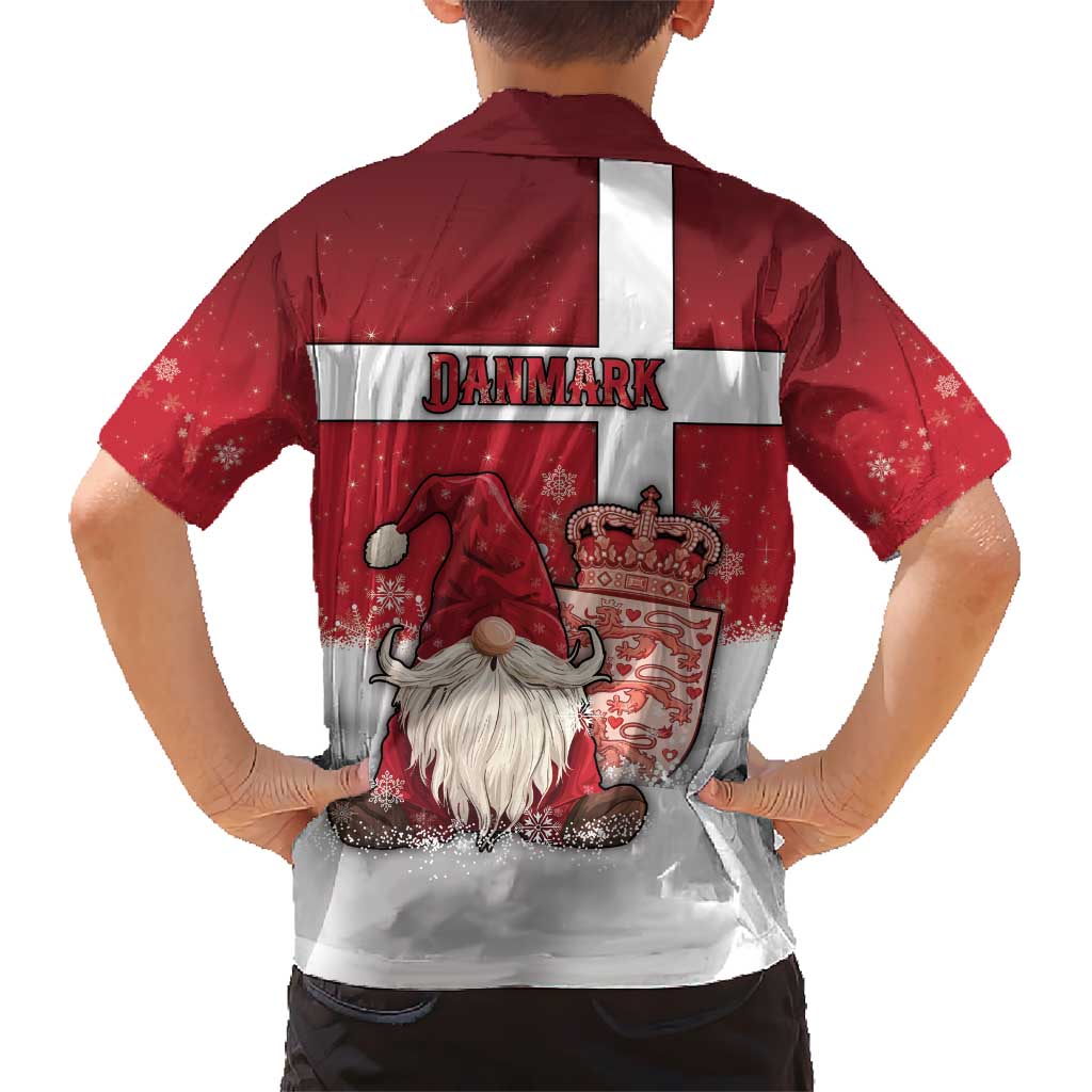 Denmark Christmas Kid Hawaiian Shirt Nisse Glaedelig Jul - Wonder Print Shop