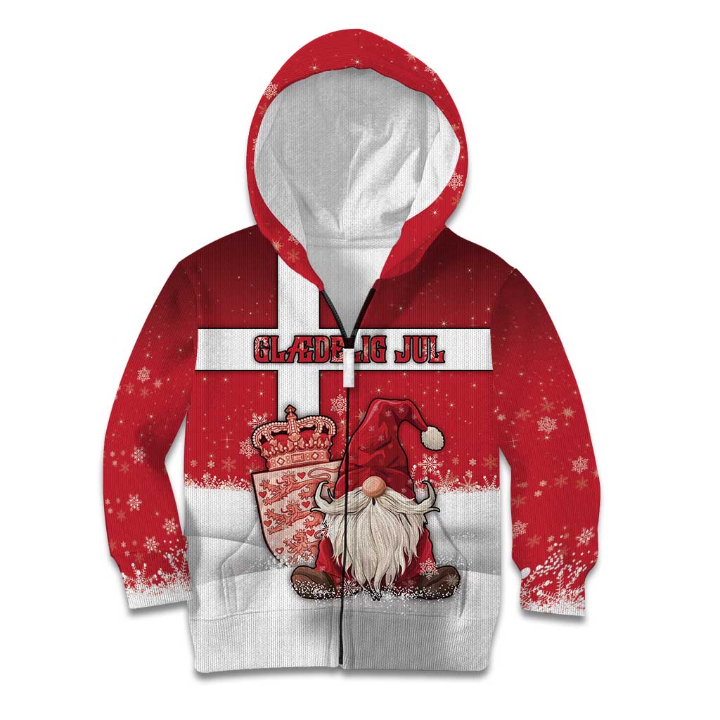 Denmark Christmas Kid Hoodie Nisse Glaedelig Jul - Wonder Print Shop