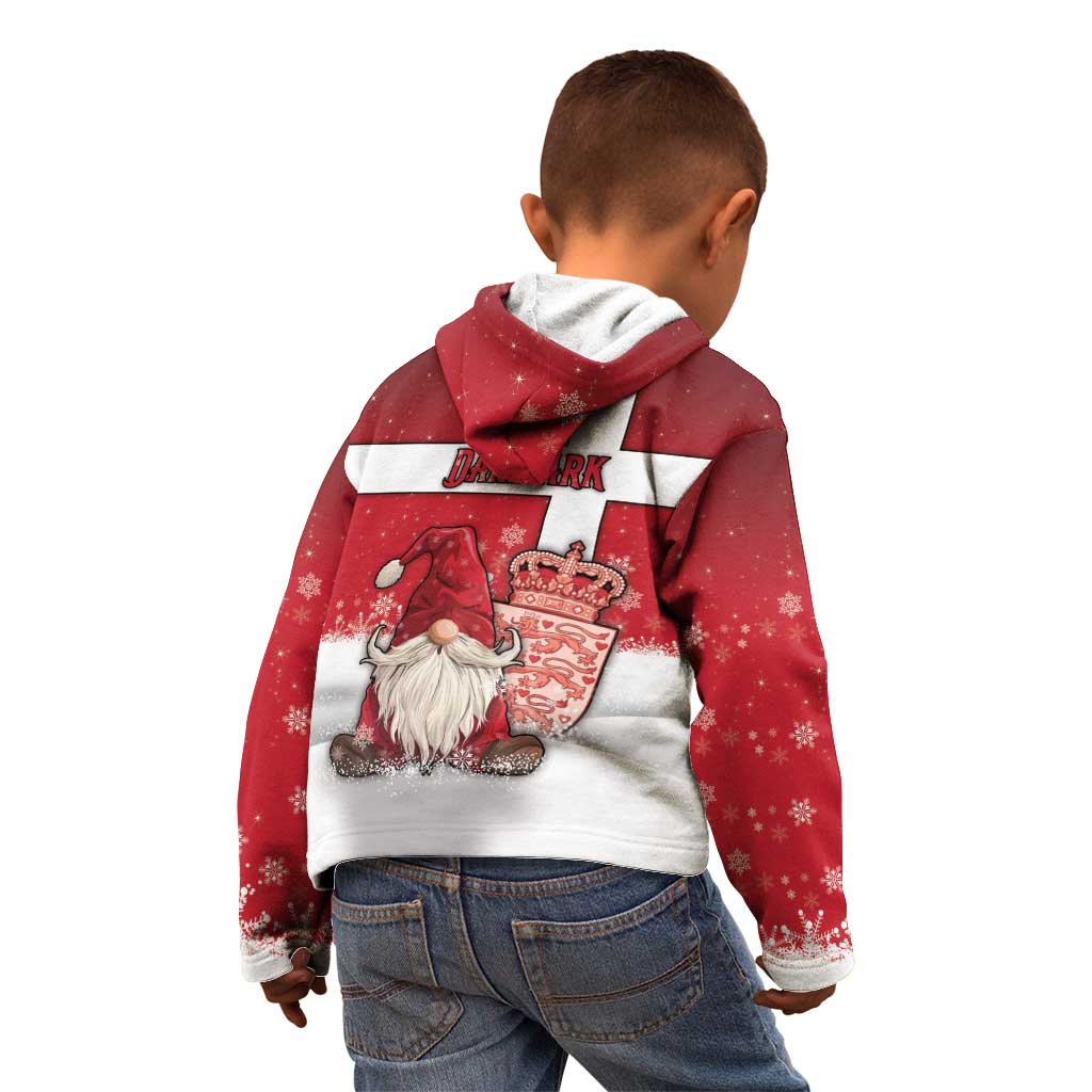 Denmark Christmas Kid Hoodie Nisse Glaedelig Jul - Wonder Print Shop