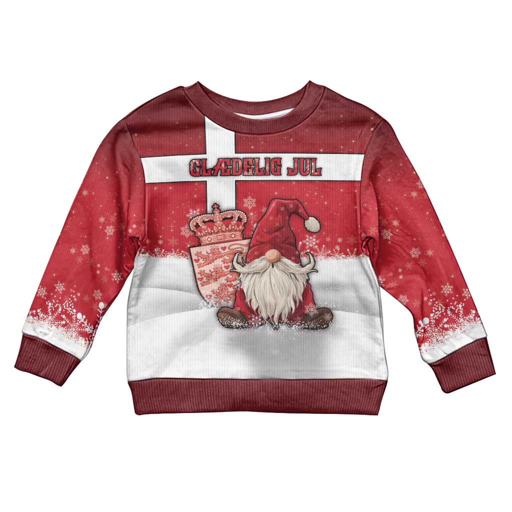 Denmark Christmas Kid Ugly Christmas Sweater Nisse Glaedelig Jul - Wonder Print Shop
