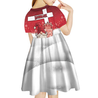 Denmark Christmas Kid Short Sleeve Dress Nisse Glaedelig Jul - Wonder Print Shop