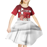 Denmark Christmas Kid Short Sleeve Dress Nisse Glaedelig Jul - Wonder Print Shop