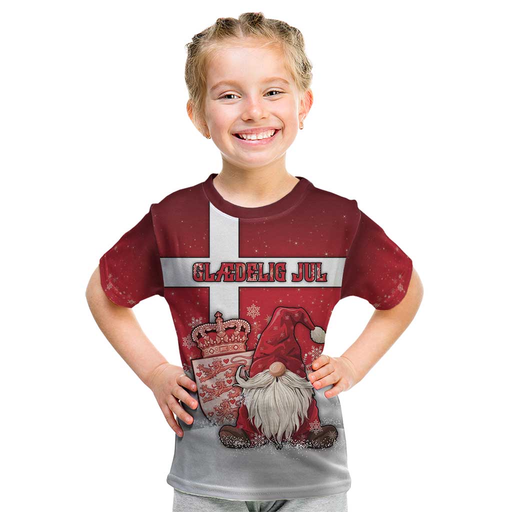 Denmark Christmas Kid T Shirt Nisse Glaedelig Jul - Wonder Print Shop