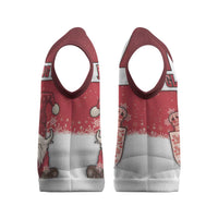 Denmark Christmas Knitted V-Neck Vest Nisse Glaedelig Jul - Wonder Print Shop