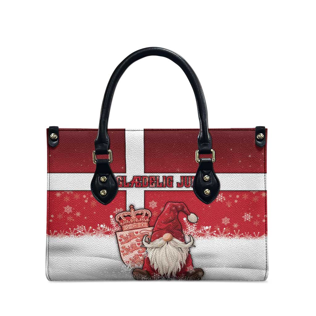 Denmark Christmas Leather Bag Nisse Glaedelig Jul - Wonder Print Shop