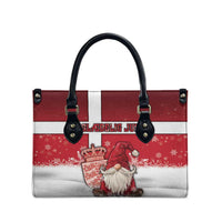 Denmark Christmas Leather Bag Nisse Glaedelig Jul - Wonder Print Shop