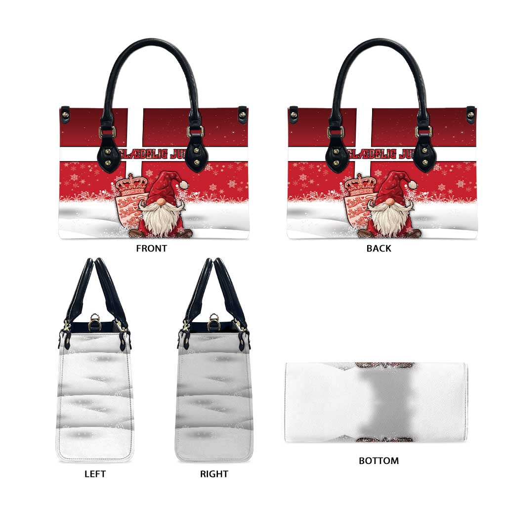 Denmark Christmas Leather Bag Nisse Glaedelig Jul - Wonder Print Shop
