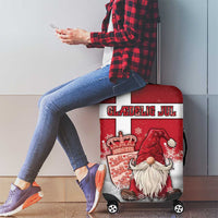 Denmark Christmas Luggage Cover Nisse Glaedelig Jul - Wonder Print Shop