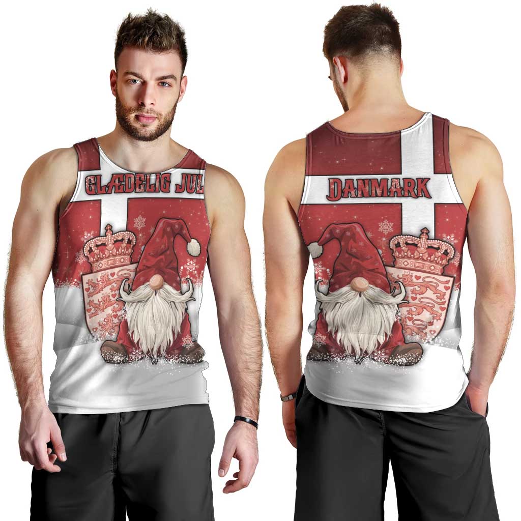 Denmark Christmas Men Tank Top Nisse Glaedelig Jul - Wonder Print Shop