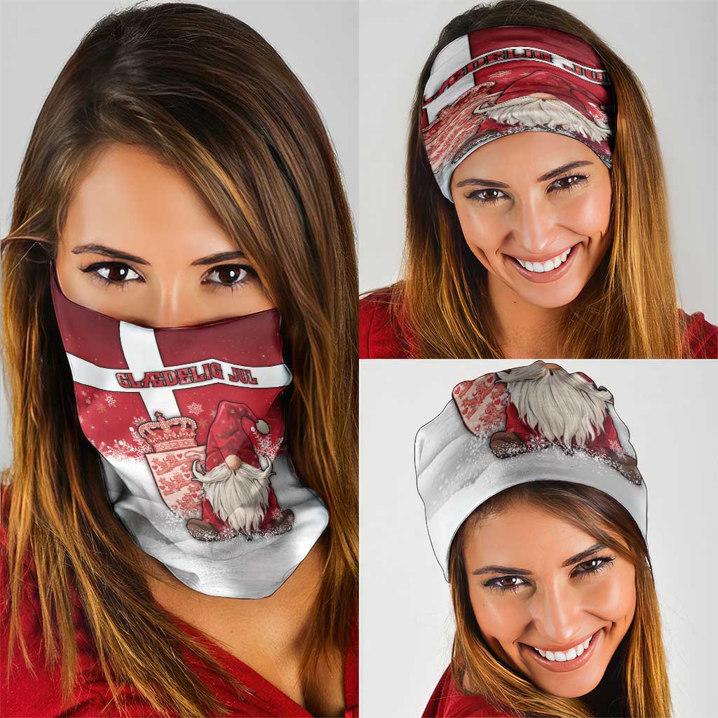Denmark Christmas Neck Gaiter Nisse Glaedelig Jul - Wonder Print Shop