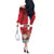 Denmark Christmas Off The Shoulder Long Sleeve Dress Nisse Glaedelig Jul - Wonder Print Shop