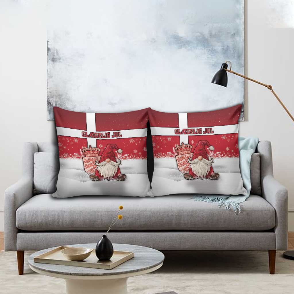 Denmark Christmas Pillow Cover Nisse Glaedelig Jul - Wonder Print Shop