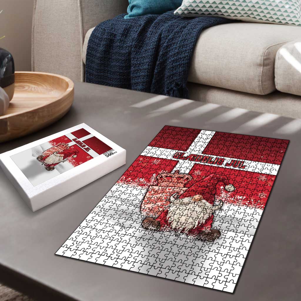 Denmark Christmas Puzzle Nisse Glaedelig Jul - Wonder Print Shop