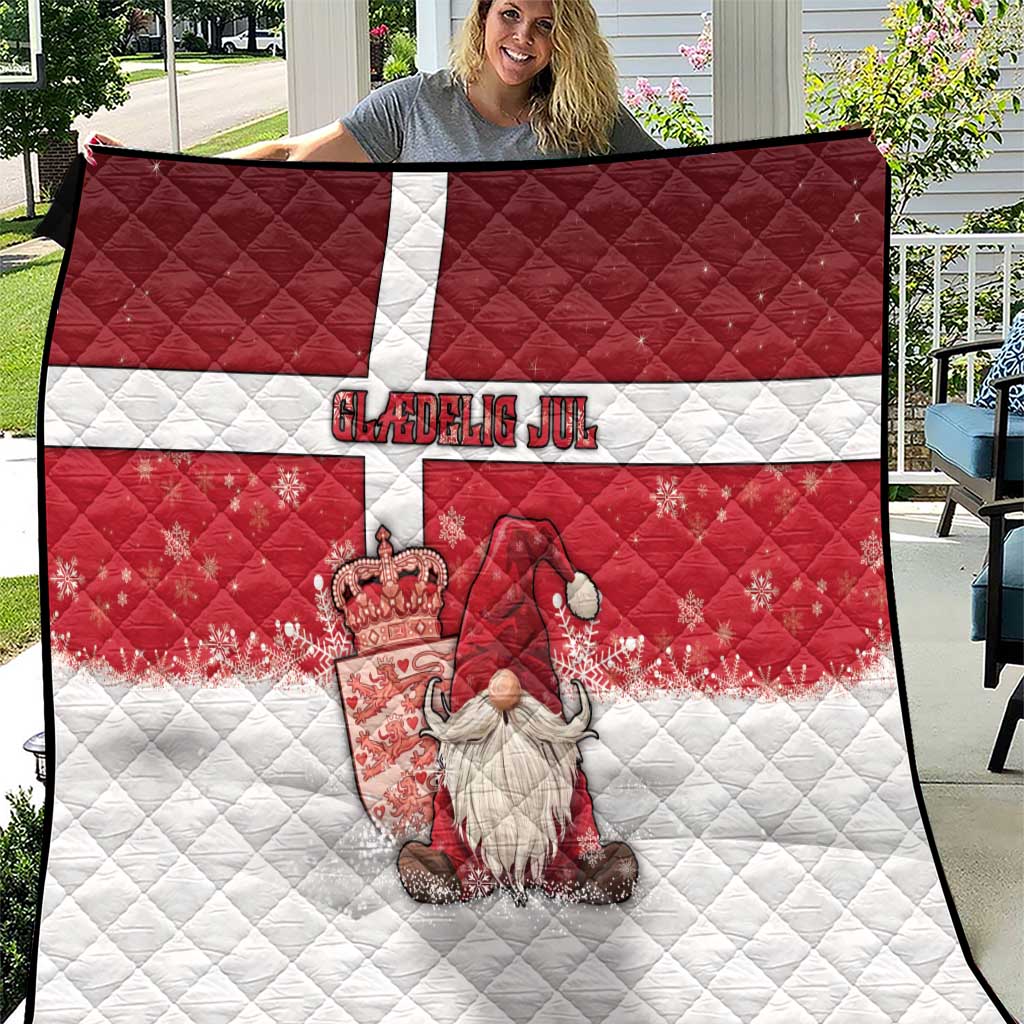 Denmark Christmas Quilt Nisse Glaedelig Jul - Wonder Print Shop