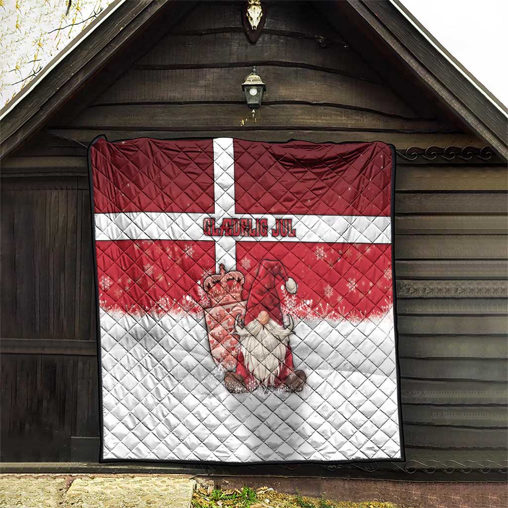 Denmark Christmas Quilt Nisse Glaedelig Jul - Wonder Print Shop