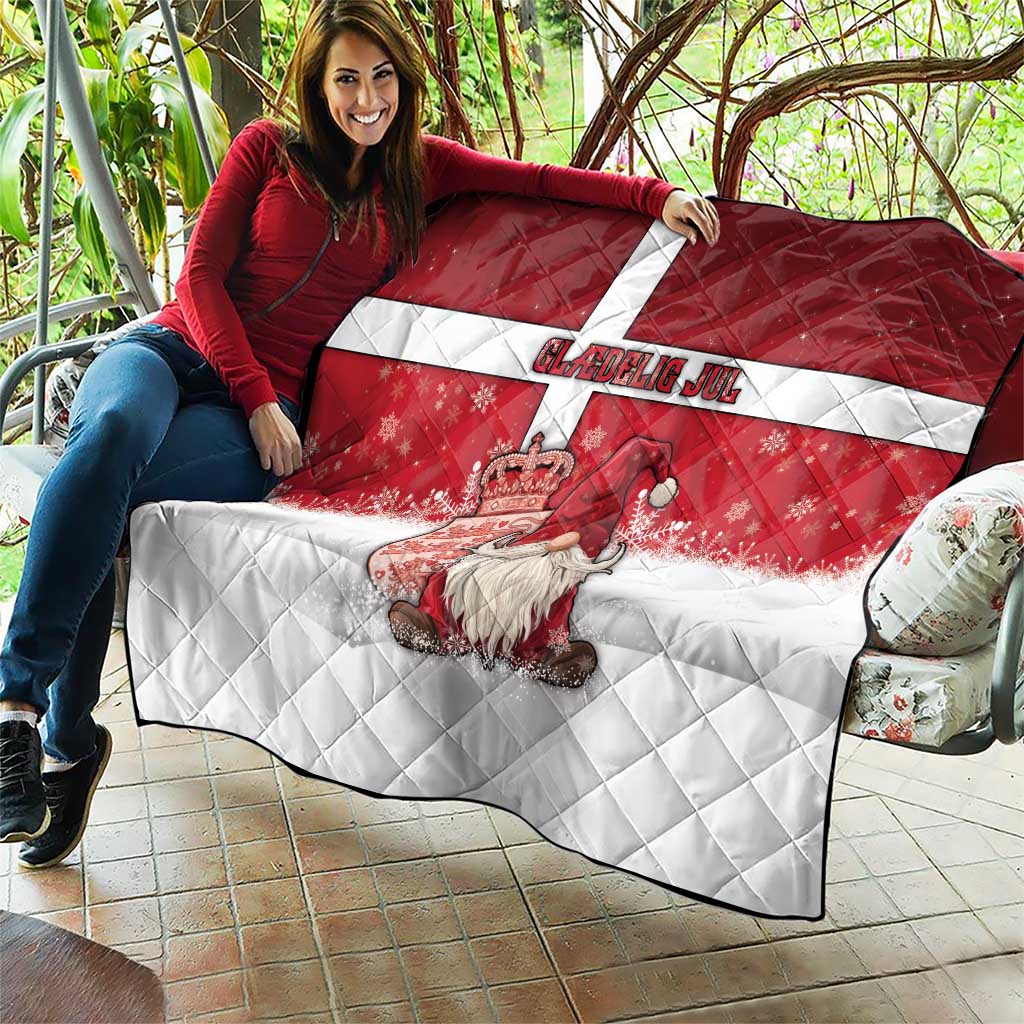 Denmark Christmas Quilt Nisse Glaedelig Jul - Wonder Print Shop
