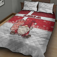 Denmark Christmas Quilt Bed Set Nisse Glaedelig Jul - Wonder Print Shop