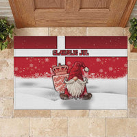 Denmark Christmas Rubber Doormat Nisse Glaedelig Jul - Wonder Print Shop