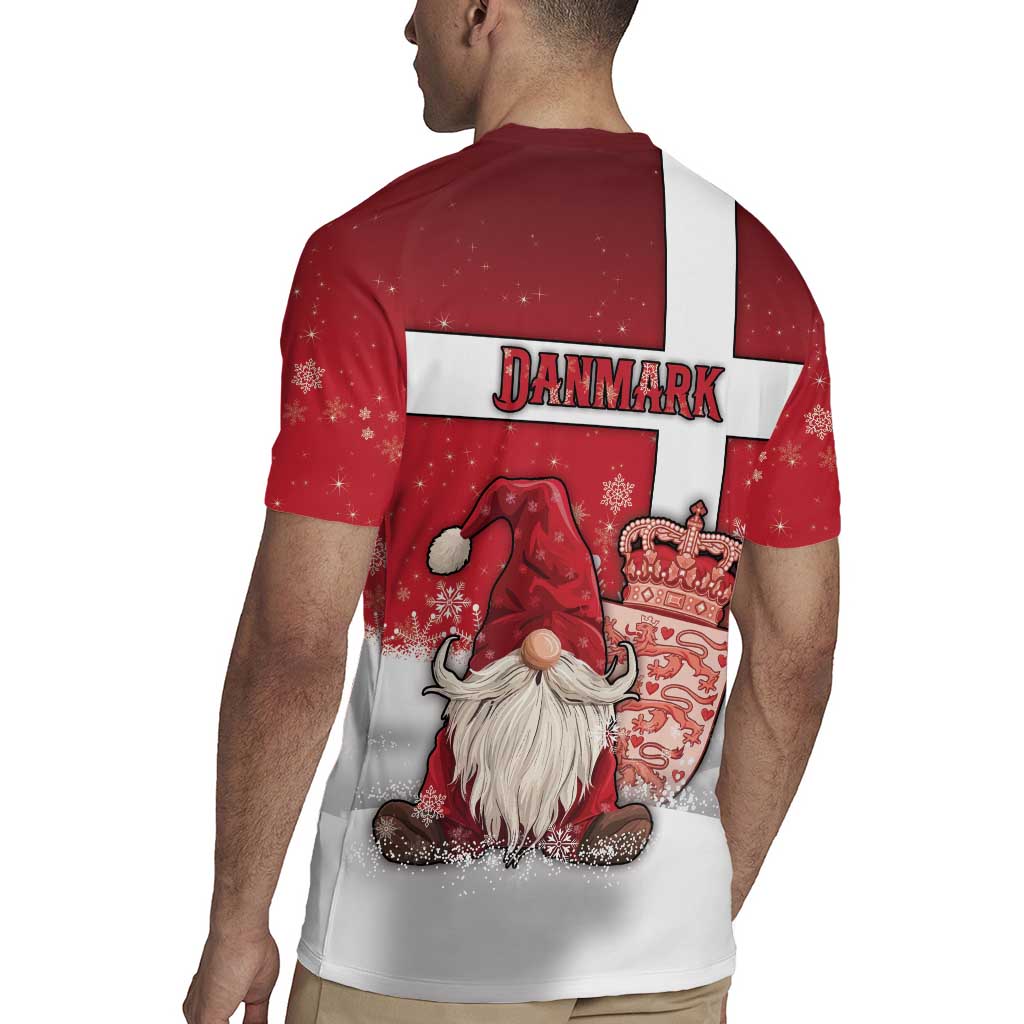 Denmark Christmas Rugby Jersey Nisse Glaedelig Jul - Wonder Print Shop