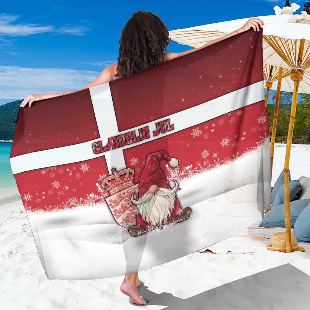 Denmark Christmas Sarong Nisse Glaedelig Jul - Wonder Print Shop