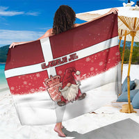 Denmark Christmas Sarong Nisse Glaedelig Jul - Wonder Print Shop
