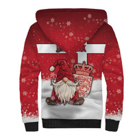 Denmark Christmas Sherpa Hoodie Nisse Glaedelig Jul - Wonder Print Shop