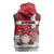 Denmark Christmas Sleeveless Hoodie Nisse Glaedelig Jul - Wonder Print Shop
