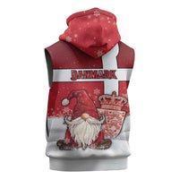 Denmark Christmas Sleeveless Zip Hoodie Nisse Glaedelig Jul - Wonder Print Shop