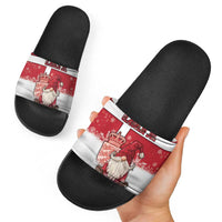 Denmark Christmas Slide Sandals Nisse Glaedelig Jul - Wonder Print Shop