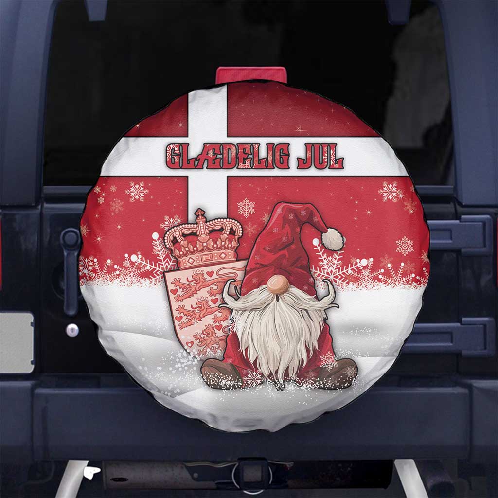 Denmark Christmas Spare Tire Cover Nisse Glaedelig Jul - Wonder Print Shop