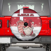Denmark Christmas Spare Tire Cover Nisse Glaedelig Jul - Wonder Print Shop